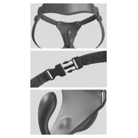 Body Dock G-spot Pre Strap-on postroj s vnútorným vibrátorom