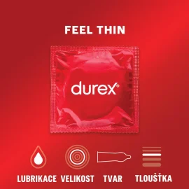 DUREX Feel Thin Regular fit kondómy 12 ks