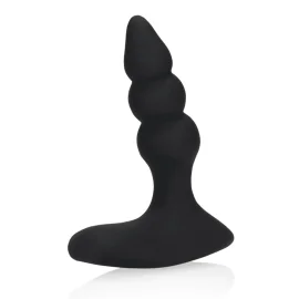 Loveline Beaded vibračný análny kolík s diaľkovým ovládačom - čierny