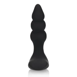 Loveline Beaded vibračný análny kolík s diaľkovým ovládačom - čierny