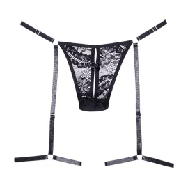 Allure Say it with Garters tanga - černá