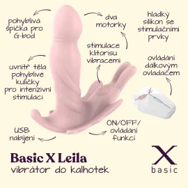 BASIC X Leila vibrátor do nohavičiek
