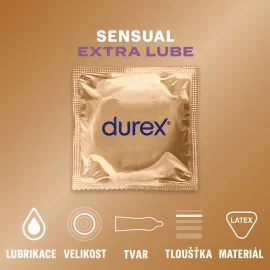 DUREX kondómy Sensual Extra Lube 20 ks