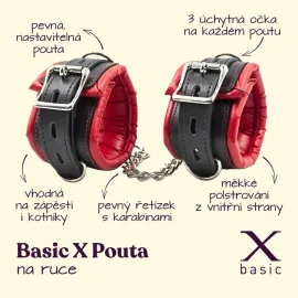 BASIC X putá na ruky červená