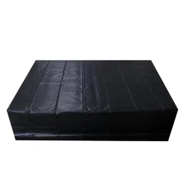 BASIC X Lakované ložní prádlo - PVC prostěradlo černé