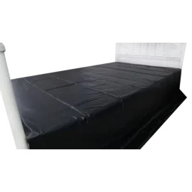 BASIC X Lakované ložní prádlo - PVC prostěradlo černé