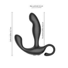 BASIC X Zeke stimulátor prostaty na diaľkové ovládanie čierny