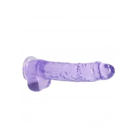 Realrock gélové dildo s prísavkou 22 cm fialové