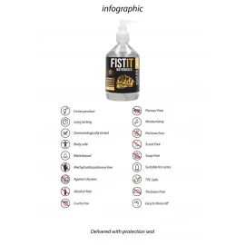 Fist-it Waterbased Lubrikačný gél 500 ml