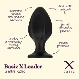 BASIC X Loader - silikónový análny kolík L