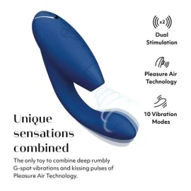 Womanizer Duo 2 Stimulátor klitorisu a vibrátor 2 v 1 Blueberry