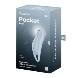 Satisfyer Pocket Pro 1 stimulátor na klitoris - modrý