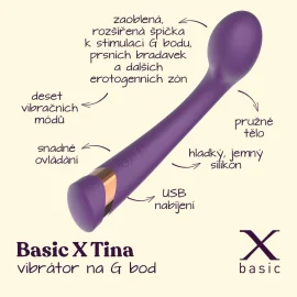 BASIC X Tina vibrátor na bod-G