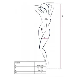 Passion bodystocking BS098 čierny