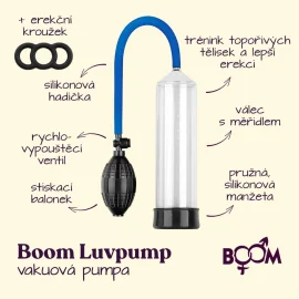 BOOM LuvPump vákuová pumpa Basic + erekčný krúžok
