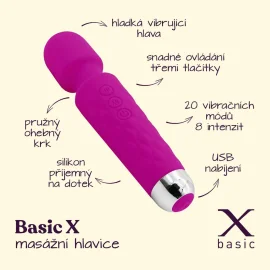 BASIC X masážna hlavica fialová