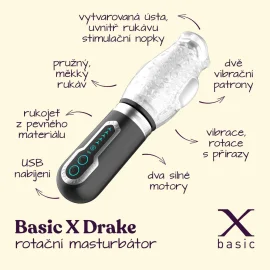 BASIC X Drake rotačný masturbátor