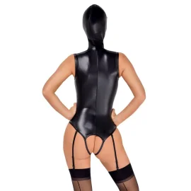 Bad Kitty Body s kuklou - černé: XL