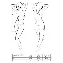 Erotic Line YOLANDA košilka černá