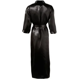 Cottelli Lingerie Kimono dlhé - čierne: S/M