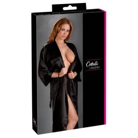 Cottelli Lingerie Kimono dlhé - čierne: S/M