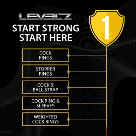 Levelz Soft Bead Grip erekčný krúžok čierny