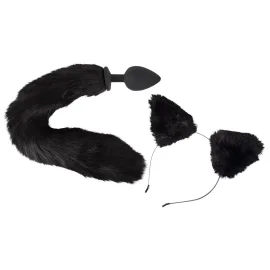 Bad Kitty Pet Play Ouška a análny kolík s chvostom