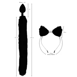 Bad Kitty Pet Play Ouška a análny kolík s chvostom