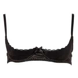 Cottelli Lingerie Basic polo-podprsenka čierna 80B