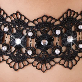 Cottelli Accessoires Choker Čipkový obojok
