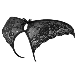 Cottelli Lingerie Čipkové nohavičky čierne