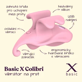BASIC X Colibri vibrátor na prst
