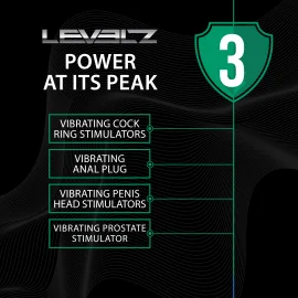 Levelz by Shots nastaviteľný vibračný erekčný krúžok