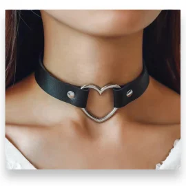 Kinky Pleasure Punk style choker Black