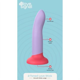 Love Signal dildo s přísavkou L - fialové