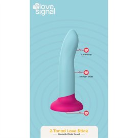Love Signal dildo s přísavkou S - tyrkysové