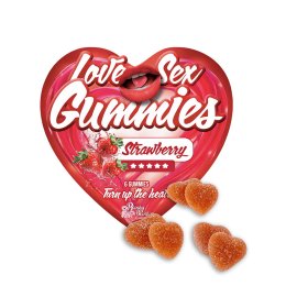 Love Sex Gummies - Strawberry 6 ks (doplněk stravy)