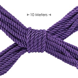 Ouch! Bondážní lano polyester-bavlna 10 m fialové