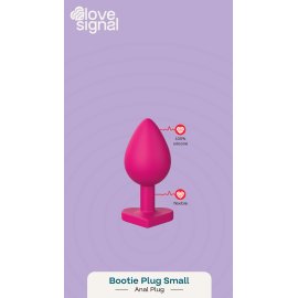 Love Signal  Heart anální kolík S - růžový