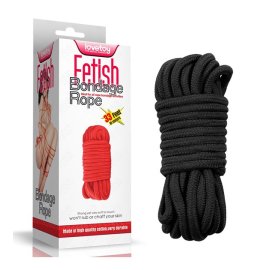 Fetish Bondážne lano 10 m - čierne