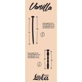 Sada uretrálnych masážnych sond Vanilla Bolt
