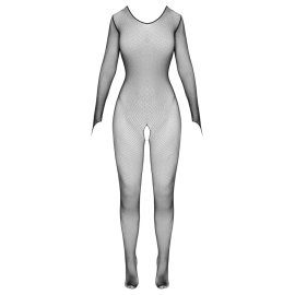 Cotteli Bodystocking zo sieťoviny s dlhými rukávmi čierny
