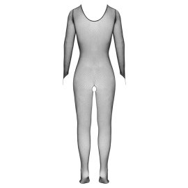 Cotteli Bodystocking zo sieťoviny s dlhými rukávmi čierny
