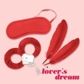 Lover´s dream Třídílná sada pro lehké SM - červená