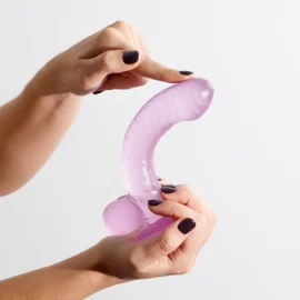 Hudini realistické dildo s přísavkou 18 cm fialové