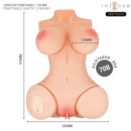 Intense Deep touch Vero vibračný masturbátor - torzo 5,5 kg