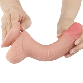 Sliding-skin dildo 19 cm