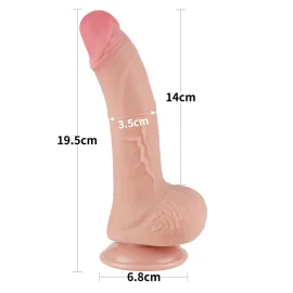 Sliding-skin dildo 19 cm