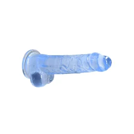 Realrock gelové dildo s přísavkou 21,5 cm modré