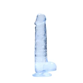 Realrock gelové dildo s přísavkou 21,5 cm modré